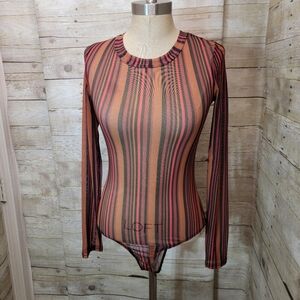 Striped Long Sleeve Bodysuit